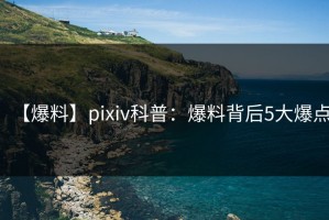 【爆料】pixiv科普：爆料背后5大爆点