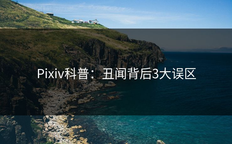 Pixiv科普：丑闻背后3大误区